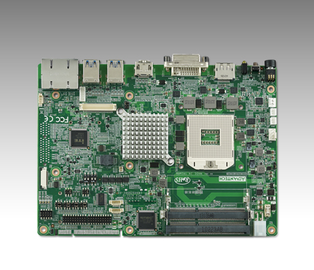 5.25" Embedded Single Board Computer Intel<sup>®</sup> 3rd Gen Core™ i7/i5/i3, DP+HDMI+DVI-I, dual GbE, 2 USBC2.0, 4 USB3.0, 6 COM, 2 mPCIe/mSATA, GPIO